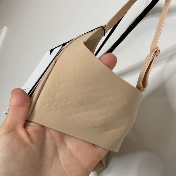 New Knix Wingwoman Bra Womens 32B Beige Tan Wireless Comfort Contour - Picture 6 of 14